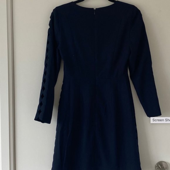 Navy Club Monaco Dress with Cutout sleeves - Picture 4 of 4